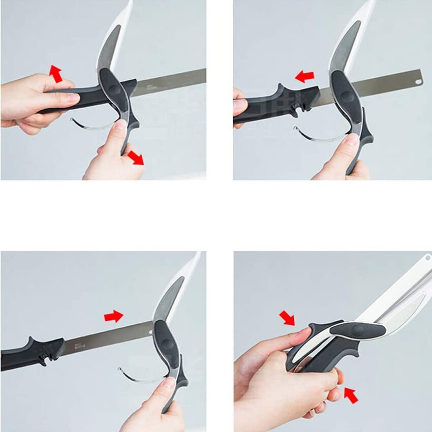 clever cutting vegetable fruit Scissor kitchen tools