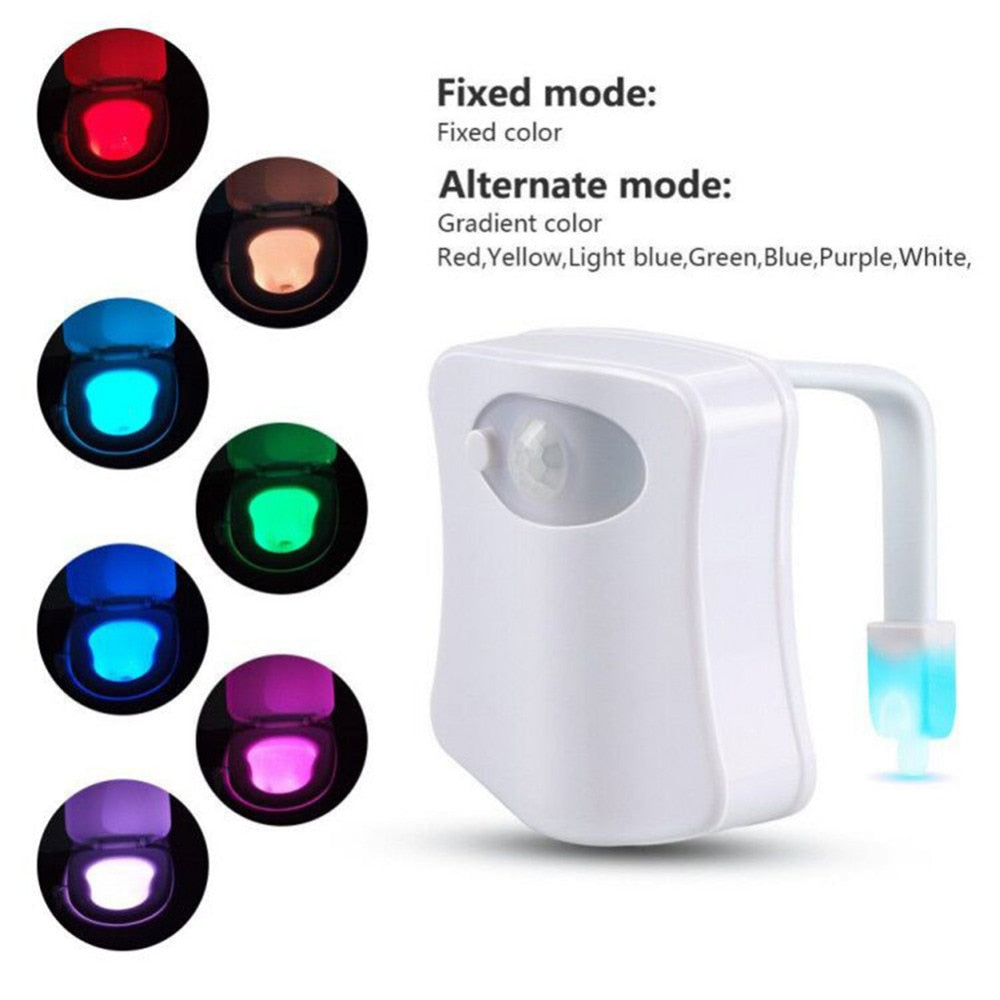 amazing toilet bowl light 24 color waterproof-get one now