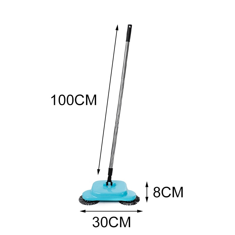 broom sweeper with rotating brushes