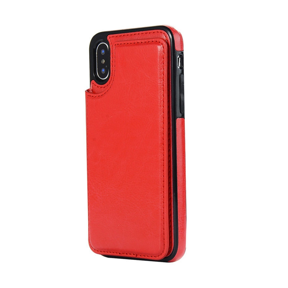 iphone 11 case-slim leather cover can hol up 2-3 cards