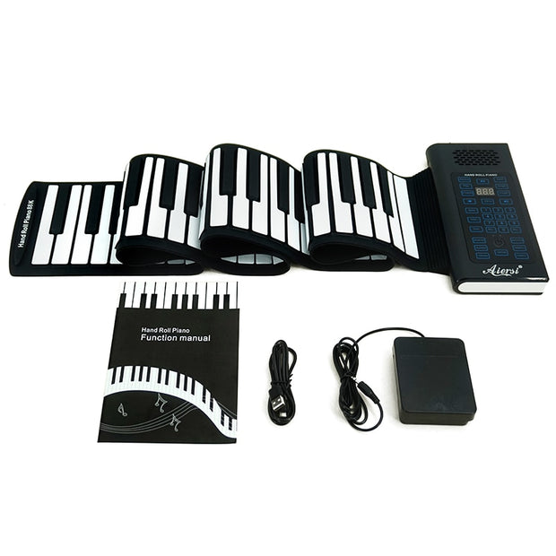 electronic piano-roll up piano